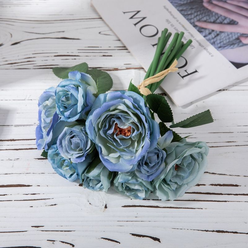 Lulianhua wedding bouquet artificial flower foreign trade wholesale artificial flower artificial plant home decoration GF12495_voghion.com