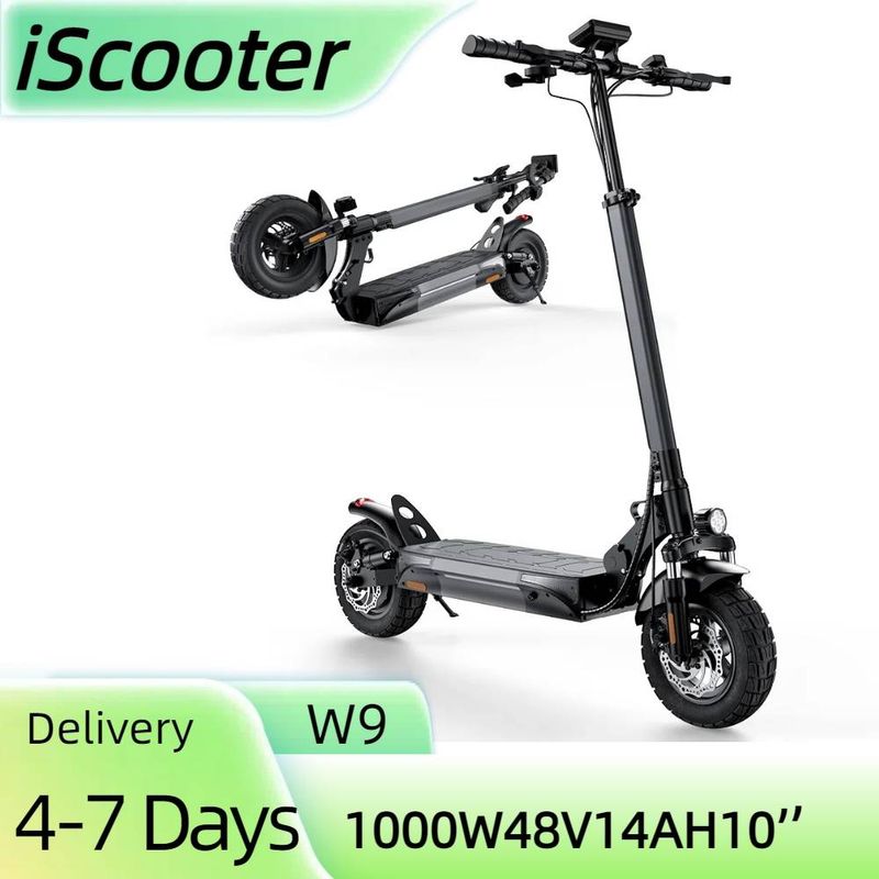 Electric Scooter For Adult IScooter W9 48V 14Ah Battery, 10 Inch_voghion.com