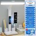 Smart LED Desk Lamp With Digital Clock & Pen Holder, Eye-Care AA Grade Lighting, Touch Control & USB Rechargeable, Adjustable Brightness_voghion.com