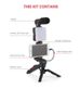 Fill Light, Microphone, Selfie Stick Set, 5-in-1 Portable Mobile Phone Tripod, Suitable For Live Streaming, Vlog, Outdoor Activities, Interviews_voghion.com