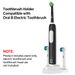 Toothbrush Holders Compatible With Oral B Electric Toothbrush Heads, Replacement Brush Head Stand Base For Pro And D Series D12 D16 600 650 700 1000_voghion.com