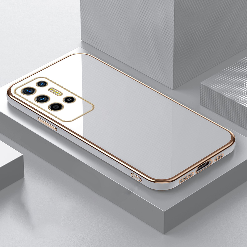 Luxusní čtvercové silikonové pouzdro na telefon Infinix TECNO POVA 2 Coque Ultra Thin Protection Soft Cover_voghion.com