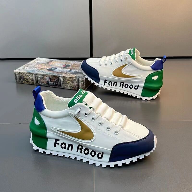 Men's 2023 new summer fabric trend versatile, increased wear resistance, anti slip color blocking trendy men's casual_voghion.com