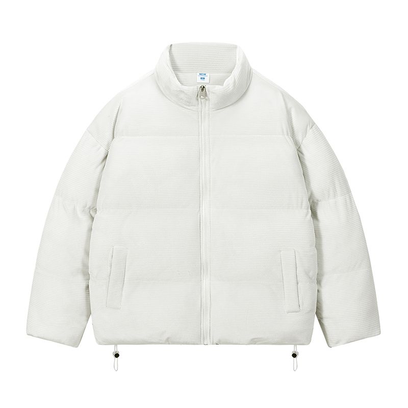 Unisex Veet Poly Filled Thermal with Stand Collar Street Style Fancy Winter Crop Coat Puffer Jacket mens_voghion.com