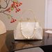 Borsa a mano testurizzata, borsa da sera a tracolla, abbinata a qipao e hanfu, borsa a tracolla con catena di perle in stile cinese_voghion.com