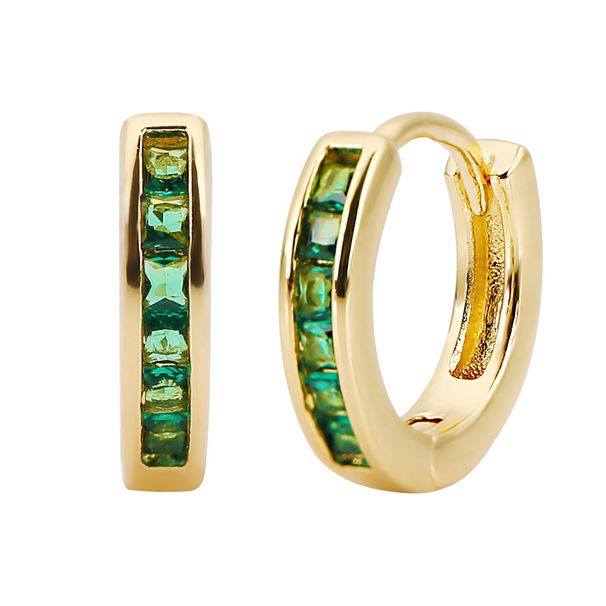 Orecchini con micro zirconi intarsiati, fila singola di diamanti, semplici e versatili orecchini a clip, stile freddo, gioielli per orecchie di alta gamma_voghion.com