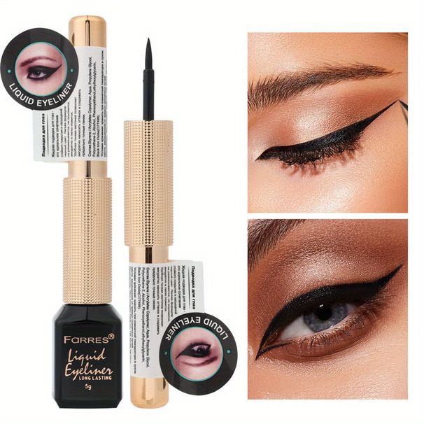 Lidschatten & Liner-Kombination Black Rose Beauty Seidiger Farbverstärkungs-Eyeliner Langanhaltender Perlglanz-Lidschatten Wasserfest_voghion.com