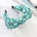 2024 New Wide Edge Knot Headband Fashionable and Versatile Floral Bow Headband Headband_voghion.com