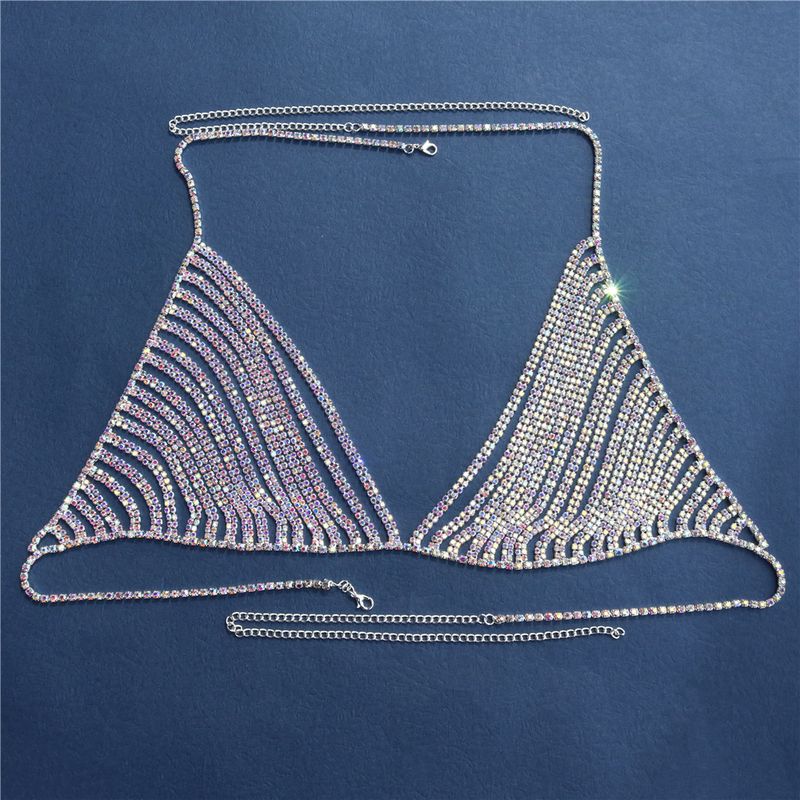 Vendita calda moda AB strass sexy discoteca scintillante diamante petto accessori corpo catena_voghion.com