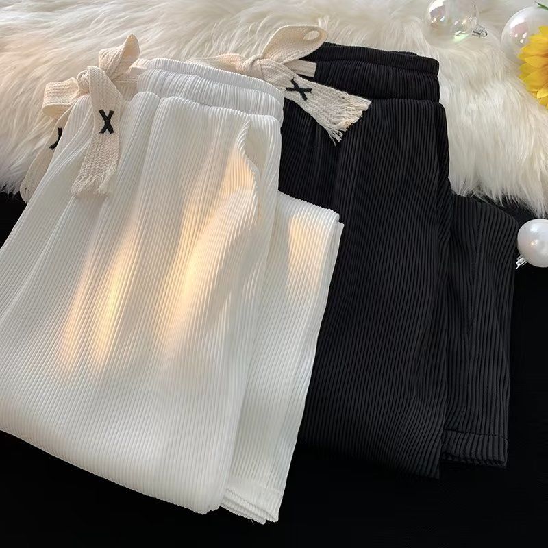 Herretøj Sommer Drape Ice Silk Bukser Herre Ns High Street Sportsbukser Løse Lige Alsidige Vide Ben Casual Bukser Trendy Herre_voghion.com