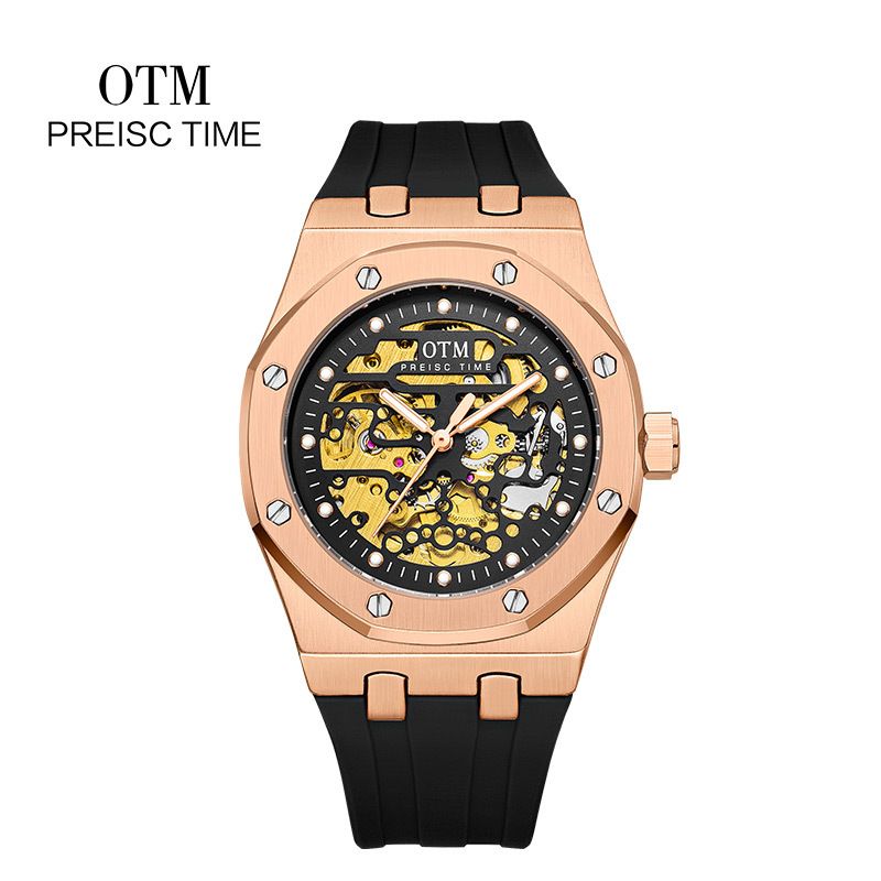 OTM2020 New Fully Automatic Mechanical Watch Cross-border Fashion Tape Night Light Watch Factory Direct Sales_voghion.com