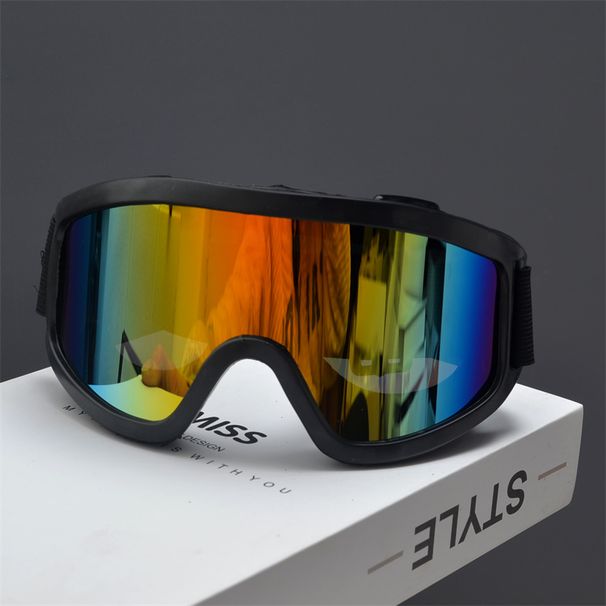 LazyZoom Retro Super Large Rim Ski Goggles Men's And Women's Fashion Internet Celebrity Cycling Eye Protection Windproof Sun_voghion.com