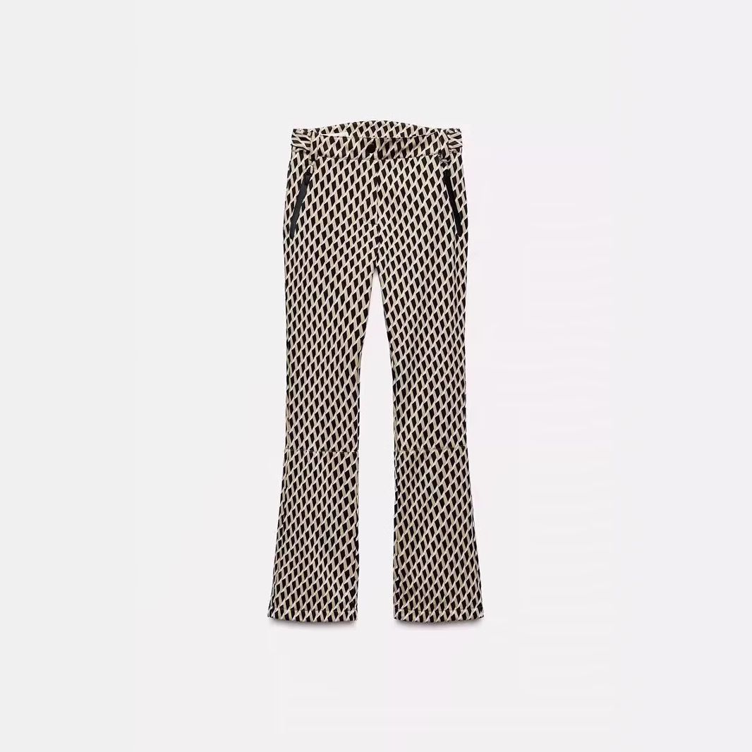 Ensemble de ski chaud pour femme avec veste ajustée et pantalon évasé – Tenue d'hiver élégante pour les sports de neige et le streetwear (S/M/L)_voghion.com