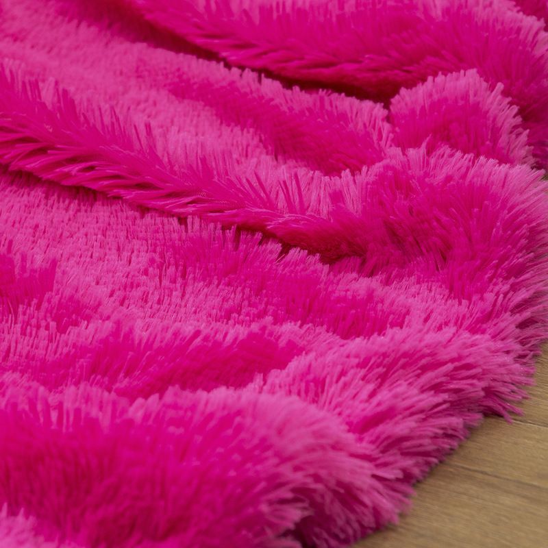 Taie d'oreiller en peluche d'hiver, taie d'oreiller simple épaisse et chaude, taie d'oreiller en peluche à pois_voghion.com