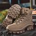 Tactical Outdoor Boots For Men - Lightweight Hiking Shoes With Anti-Slip Sole, Breathable & Durable For Running, Trekking ( Sand/Brown/Green)_voghion.com