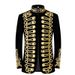 Männerkleeder Palastkleed aristokratesch Retro Militärkleed Goldseeljackett schwaarz ageleet mat Goldfuedem Bühnenopféierungskostüm_voghion.com