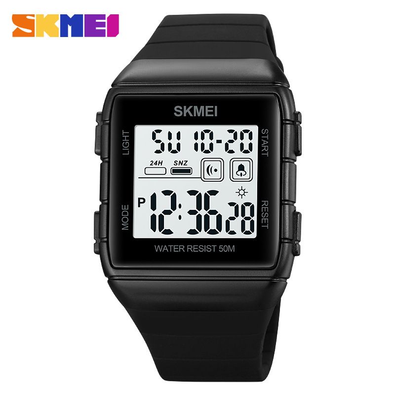 SKMEI cross-border foreign trade electronic watch men's watch silicone student sports waterproof men's watch electronic watch wholesale_voghion.com