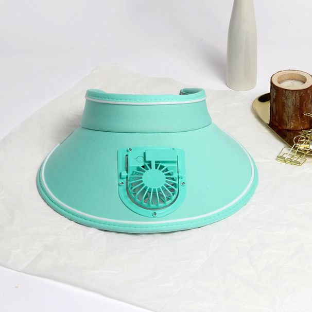 USB oplaadbare, verkoelende zonnehoed met brede rand en ingebouwde ventilator, UPF50+ verstelbare hoofdband, lichtgewicht voor buitenreizen, modieus ontwerp_voghion.com