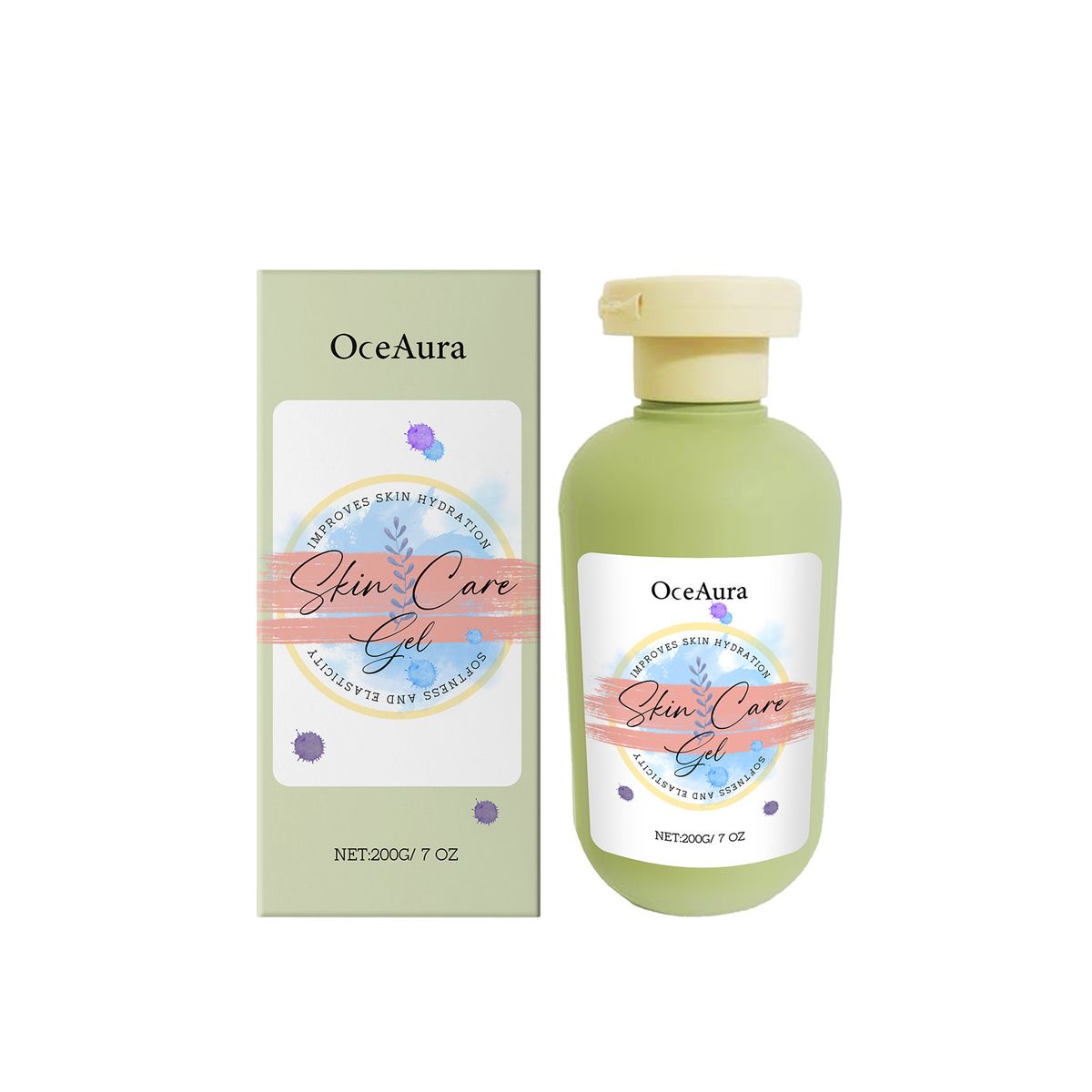 OceAura Hydraterende, Voedende Huid Zachte En Niet-Plakkerige Lichaamsgelcrème_voghion.com