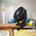 Opluedbar operéiert Clip on Fan, méi roueg a méi staark Wand USB Desk Fan, Hold Portable Fan fir Stroller, Auto, Treadmill, Camping Zelt_voghion.com