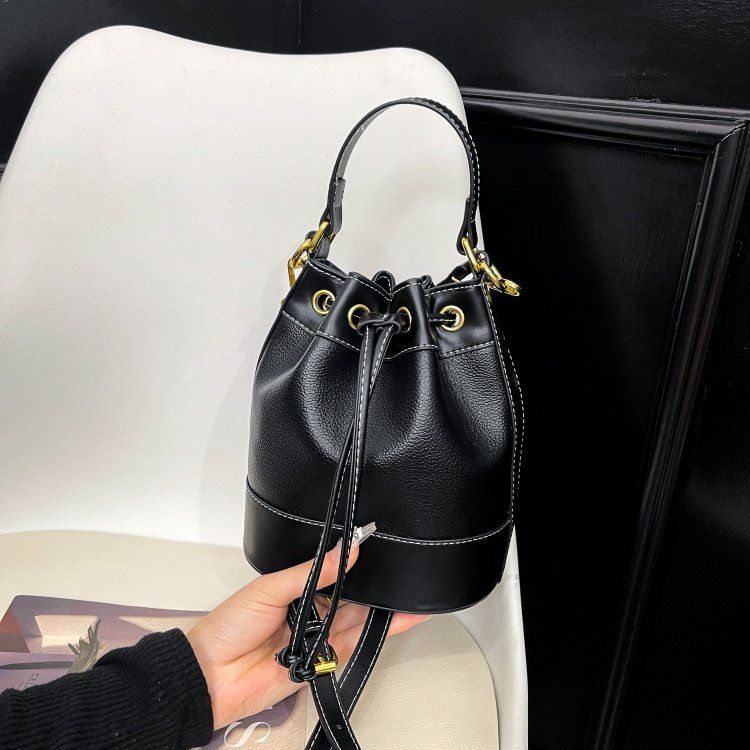 Bucket 2025 Neue High-End-Handtasche im Farbblock-Stil mit einer Schulter_voghion.com