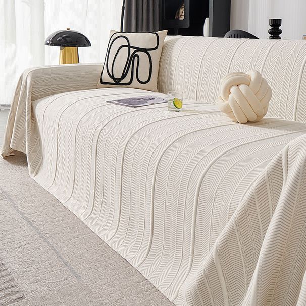 Simple Style Ice Silk Sofa Towel 2025 Summer New Style Light Luxury High End One Piece Summer Mat Cushion Cover_voghion.com