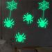 Glow In The Dark Halloween Wall Stickers - Spooky Spider Decals For Living Room & Bedroom, Self-Adhesive PVC Wall Art For Party Decor_voghion.com