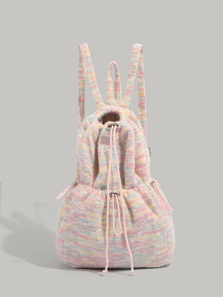 Cute Autumn And Winter Girls Wind Women's 2025 New Niche Plush Small Lazy Style Commuter Backpack Casual Hundred_voghion.com