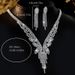bridal jewelry necklace earrings jewelry set banquet dress necklace fashionable and versatile temperament accessories_voghion.com