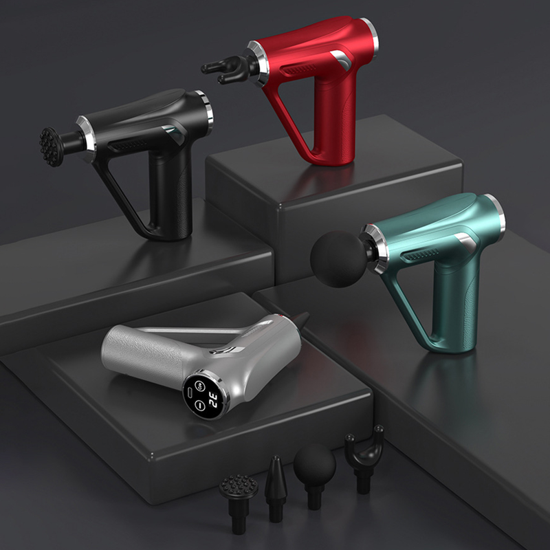 Ruixingst Fascia Massager 6/32 Intensitéit Niveauen LCD Display Strong Motor Péng Relief Portable Mini Elektresch Massager Hals Réck Kierper Entspanung_voghion.com