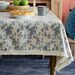 Nappe à imprimé floral - Motif floral frais et élégant (Nappe rectangulaire légère en polyester lavable pour table de pique-nique/salle à manger, décoration d'intérieur)_voghion.com