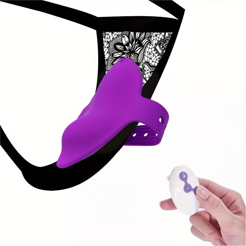 Tragbarer Höschenvibrator mit Fernbedienung, Klitorisstimulator aus Silikon, Klitorisstimulations-Teaser, Sexspielzeug für Erwachsene mit 10 Vibrationen für Frauen und Paare_voghion.com