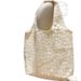 Little White Rabbit Korean Style Mesh Flower Shoulder Large Capacity Underarm Summer Fairy Student Canvas Bag_voghion.com