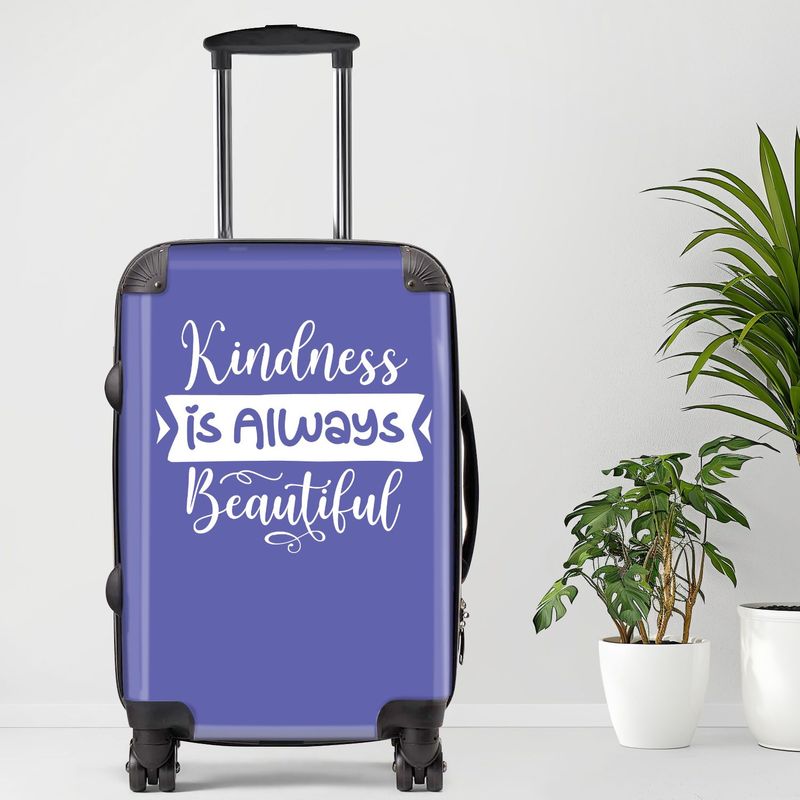 Kindness Is Always Beautiful Luggage, 20/24/28 Inch Luggage, Carry-On, Custom Luggage, Luggage Set, Suitcase, Travel, Vacation, Cabin Suitcase, Custom Suitcase, Personalized Luggage_voghion.com