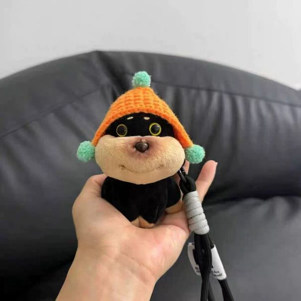 Schlüsselanhänger Original DIY Biene Welpen Tasche Anhänger Mädchen Plüsch Puppe Schlüsselanhänger Rucksack Schultasche Anhänger Kleine Puppe_voghion.com