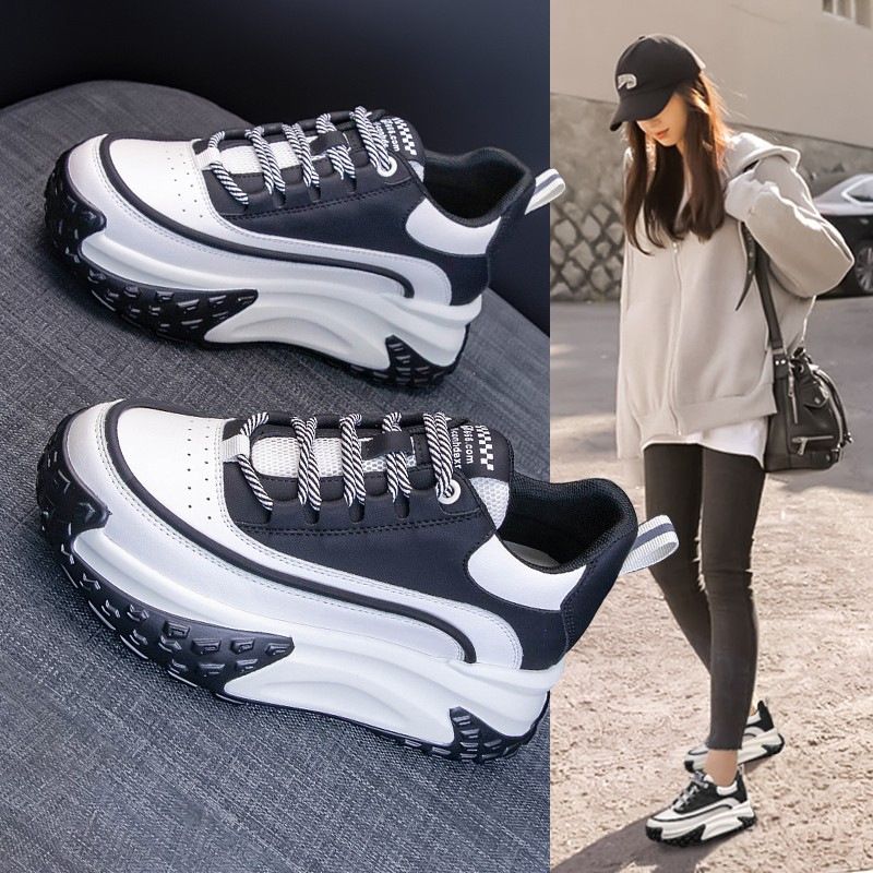 Herbst Neue Casual Erhöhte Dicken Sohlen Muffin Schuhe Keil Student Schuhe Frauen S Trendy Schuhe Papa Schuhe Frauen Schuhe im Namen von_voghion.com