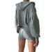Basic Solid Color Hooded Loose Zipper Jacket Tank Top + Shorts Casual Three-Piece Set_voghion.com