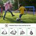12x1,2 meter bärbart fotbollsmål för barn - Hopfällbart strandfotbollsmål för utomhusträning_voghion.com