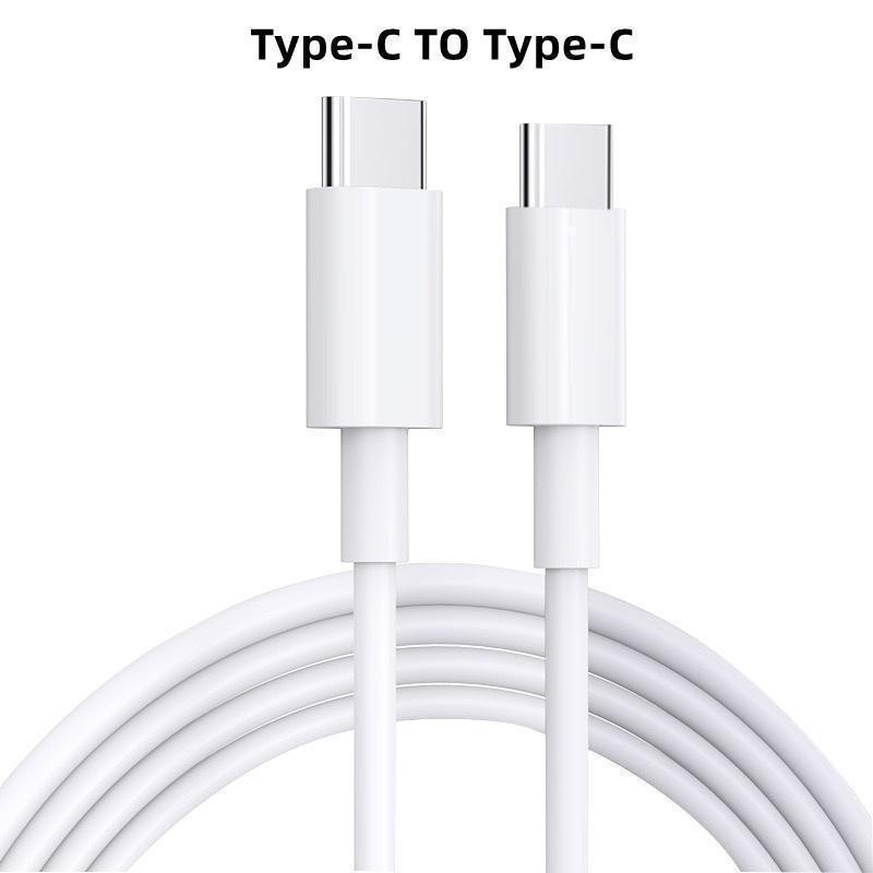 66W PD hurtigladekabel type C til IOS-kabel for iPhone-lader og type C til type C hurtiglading for Huawei Samsung Xiaomi mobiltelefon_voghion.com