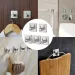 1/2/6 pezzi Ganci adesivi da parete resistenti, appendiabiti, appendiabiti da doccia, ganci per accappatoi, ganci per asciugamani da bagno, neri_voghion.com