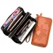 Free Shipping Designer Women's Double Zipper Genuine Leather Wallet RFID Large Capacity Long Style Top Layer Cowhide New_voghion.com