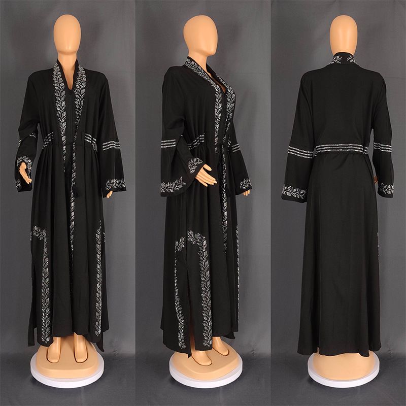 Muslim robe burqa  women's trumpet long sleeved dress _voghion.com