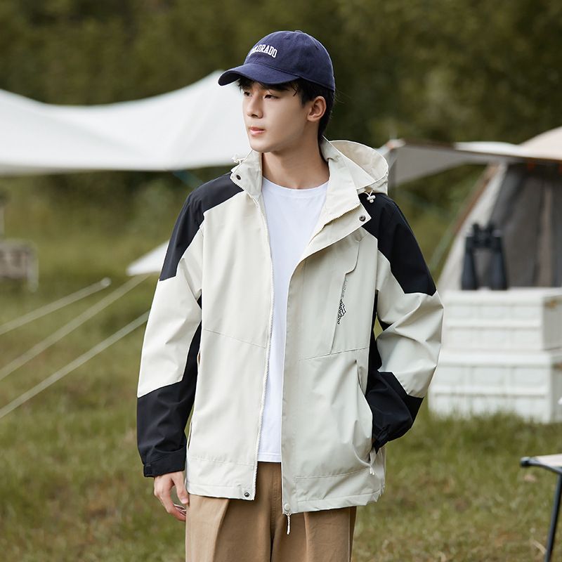 Giacca in cotone da uomo e da donna, tre in uno, impermeabile, staccabile, in due pezzi, autunno inverno,_voghion.com