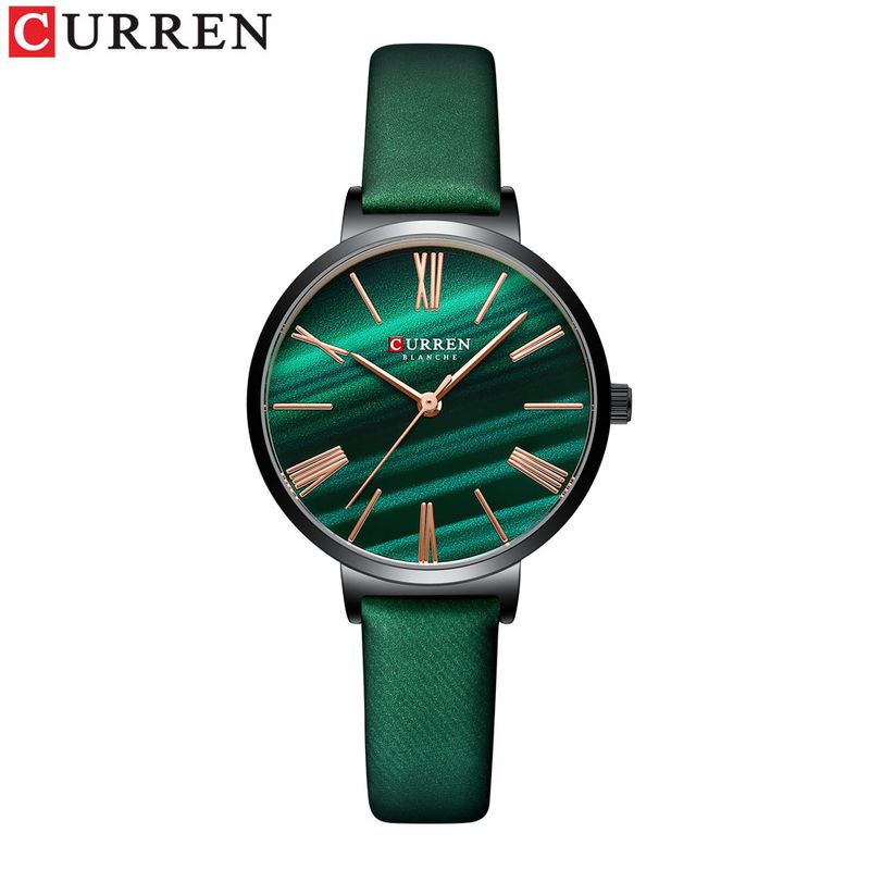 Curren / Carryon 9076 moteriškas laikrodis vandeniui atsparus kvarcinis laikrodis su dirželiu Madingas laisvalaikio tinklinio diržo moteriškas laikrodis_voghion.com