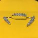 Paved 3A Zircon Crystal Willow Leaf Hand Palm Four Finger Rings for Women plating platinum Hand Jewelry Trendy Handlets Bangle_voghion.com