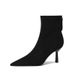 cameido Pointed-toe Stiletto High-heeled Short Boots for Women, Slimming Boots, Versatile Short Fashion Boots in 2024_voghion.com