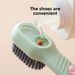 Soft Bristle Shoe Cleaning Brush With Ergonomic Handle - Durable PP Material For Sneakers & Footwear Care - Compact Design For Home & Travel Use_voghion.com