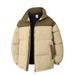 Unisex Corduroy Puffer Jacket Winter Coat With Color Block Design, Thickened Warm Quilted Outerwear For Men And Women_voghion.com