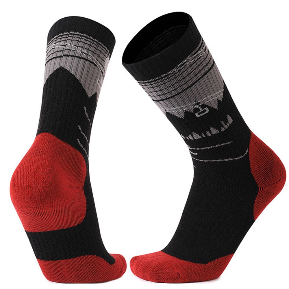 Outdoor-Wandersocken aus dickem Frottee, wadenlang, aus Merinowolle, mit wärmender Isolierung, warm für Kinder_voghion.com