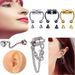 Set di orecchini e piercing magnetici per il naso - Gioielli in acciaio inossidabile senza piercing con design a sfera, cono e catena per uomo e donna (diversi colori e stili)_voghion.com